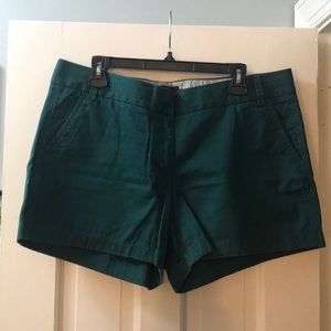 J.Crew green/teal chino short (3” inseam) - Sz 14
